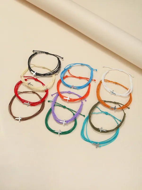 Cross Rope Bracelet